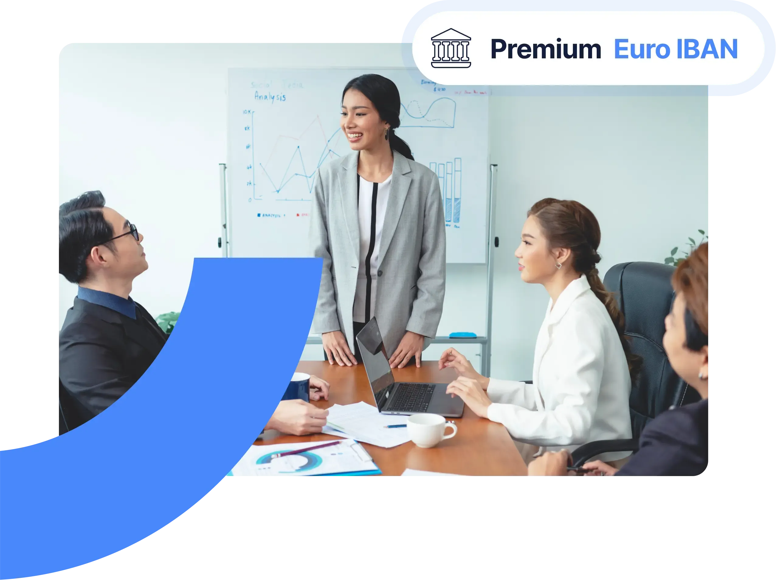 Premium low fee Euro IBAN for
    Selected Businesses